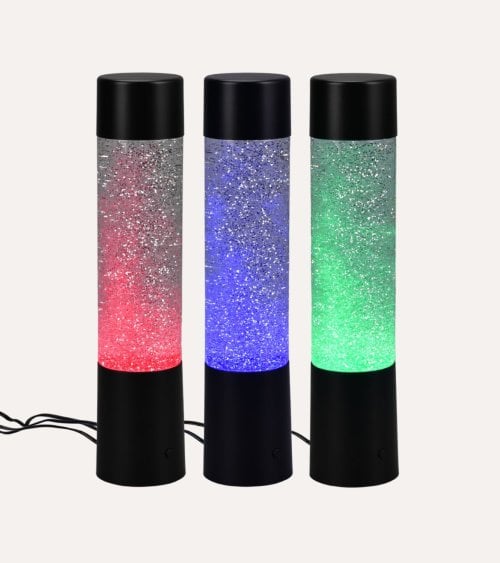 Lámpara de Mesa con Efecto Glitter LED con 4 Colores