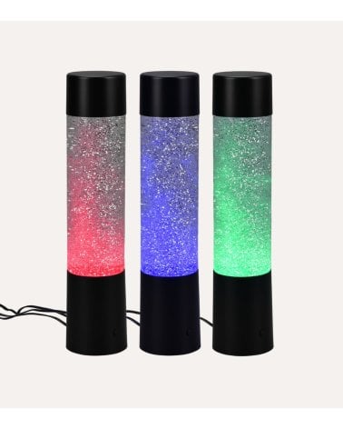 Lámpara de Mesa con Efecto Glitter LED con 4 Colores
