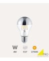 Bombilla LED Plata E27 4 W Efecto Cabeza de Espejo