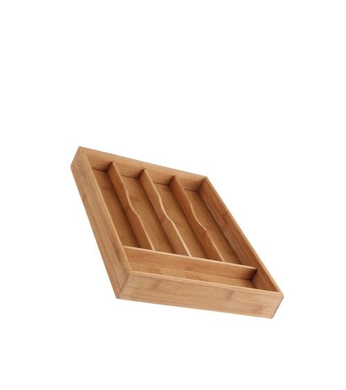 Cubertero de Bambú con 5 Compartimentos