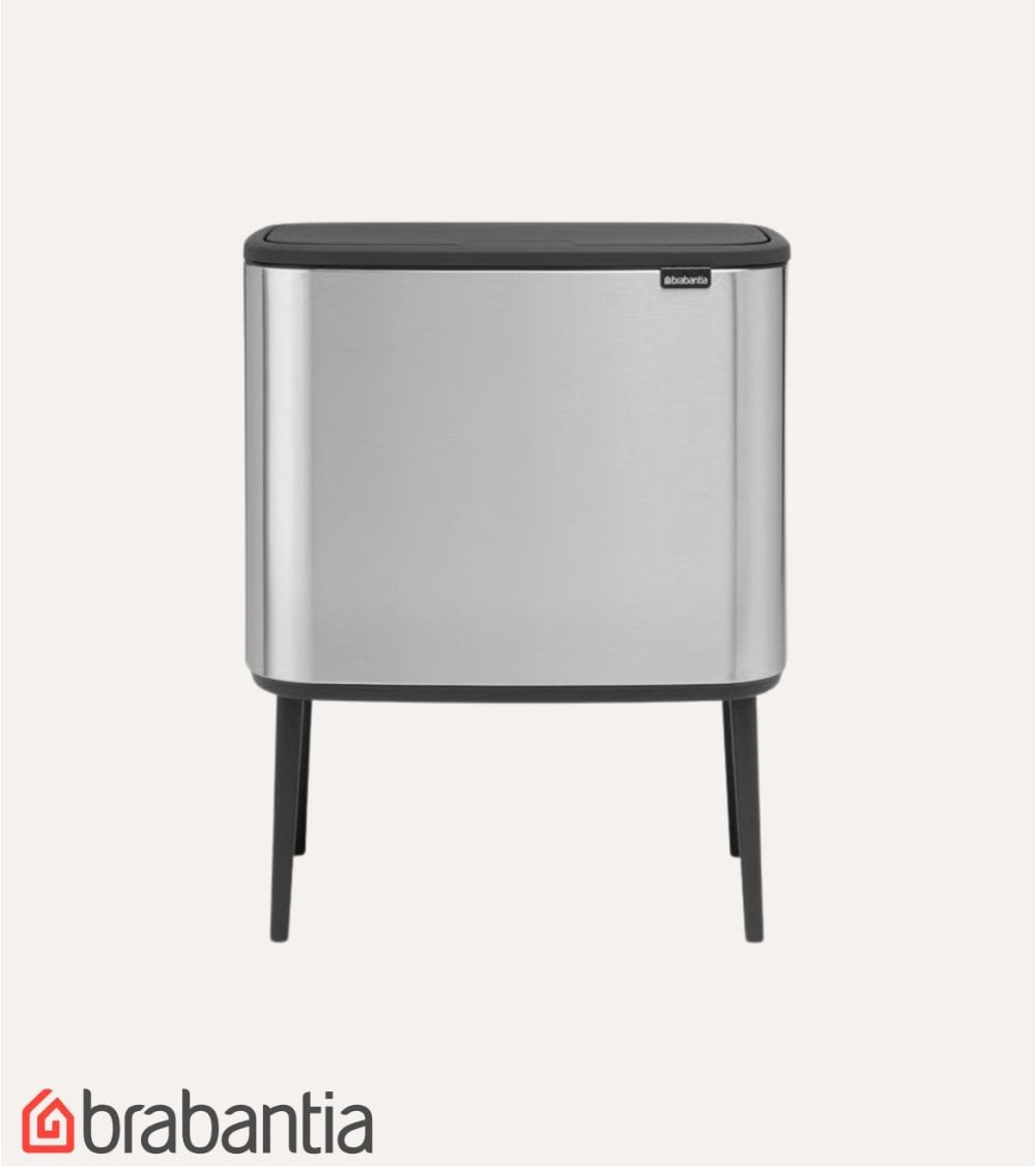 Cubo con Patas Bo Touch Bin de 11 + 23 L