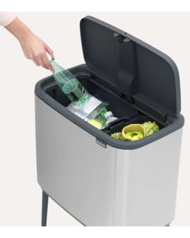 Cubo con Patas Bo Touch Bin de 11 + 23 L