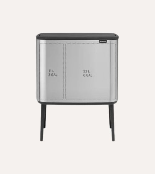 Cubo con Patas Bo Touch Bin de 11 + 23 L