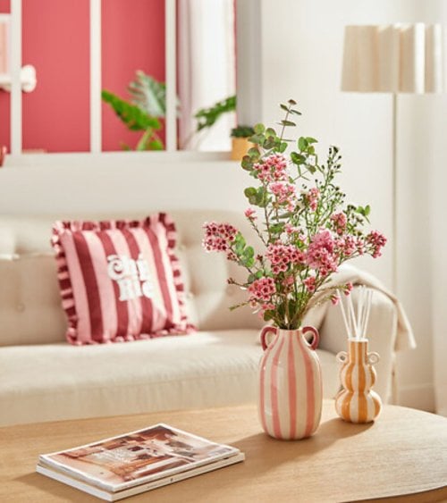 Jarrón con Asas Chéri de Cerámica