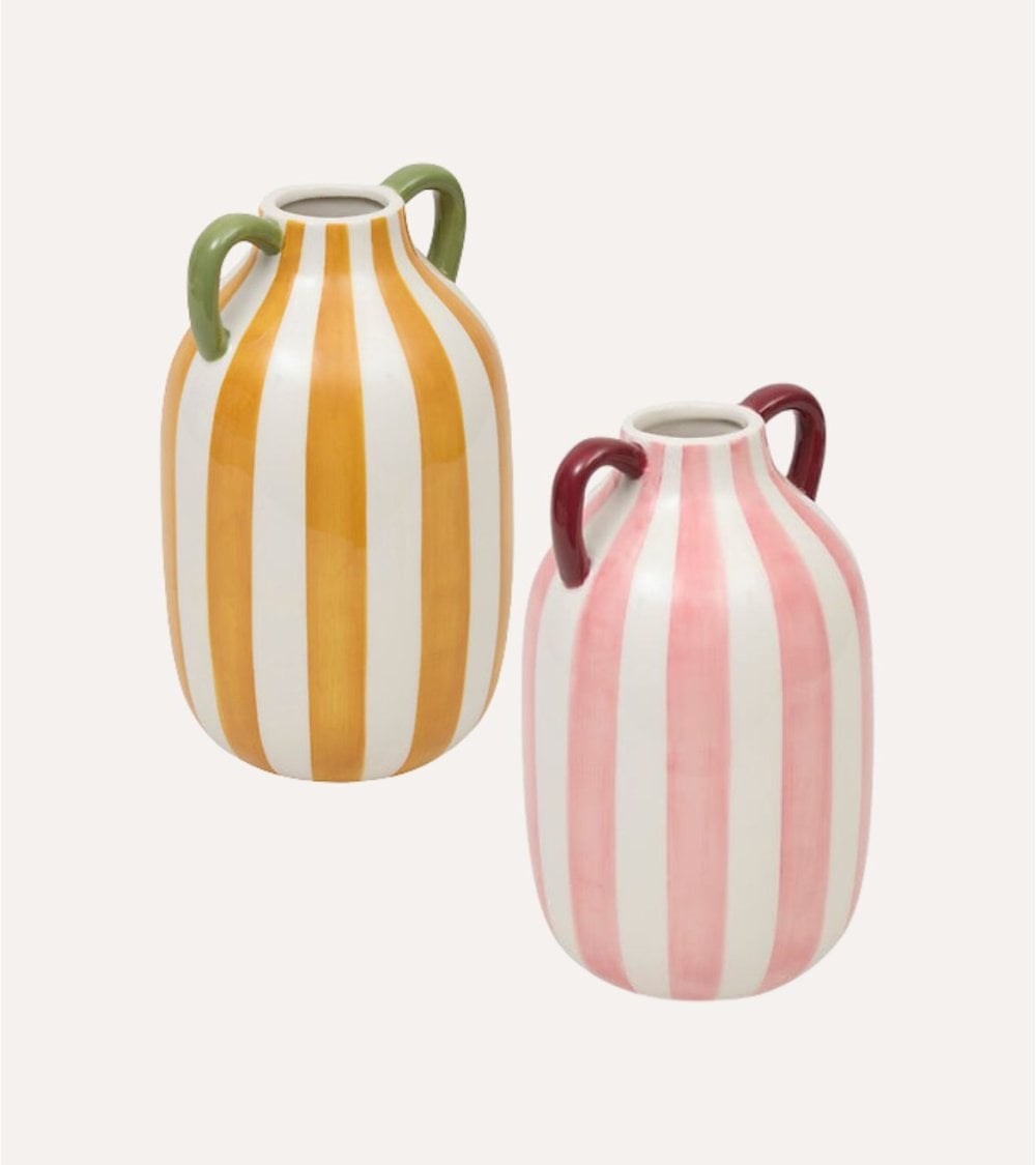 Jarrón con Asas Chéri de Cerámica