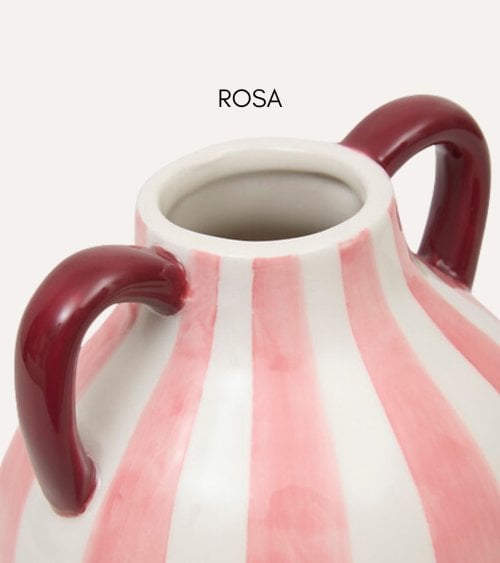 Jarrón con Asas Chéri de Cerámica