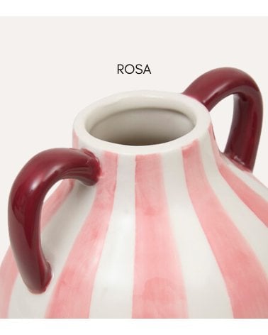 Jarrón con Asas Chéri de Cerámica