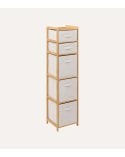 Estantería para Baño Tidy Box con 5 Cestas de Bambú