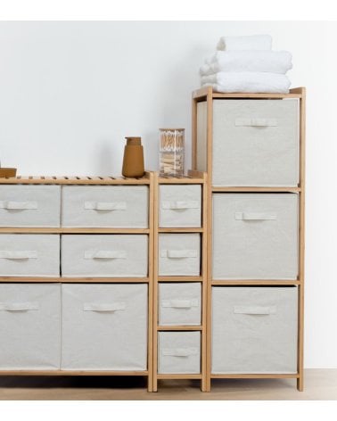 Estantería para Baño Tidy Box con 2 Sacos de Bambú