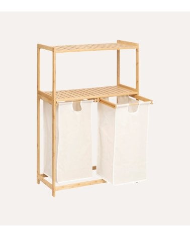Estantería para Baño Tidy Box con 2 Sacos de Bambú