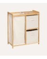 Estantería para Baño Tidy Box con 2 Cestas y Un Saco de Bambú