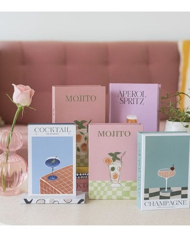 Libro Decorativo Cocktails con Compartimiento