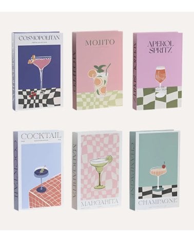 Libro Decorativo Cocktails con Compartimiento