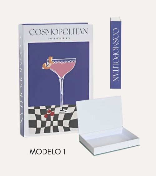 Libro Decorativo Cocktails con Compartimiento
