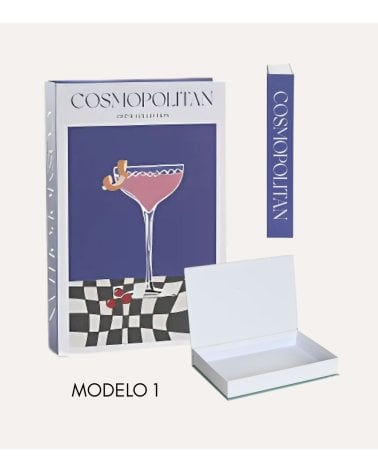 Libro Decorativo Cocktails con Compartimiento
