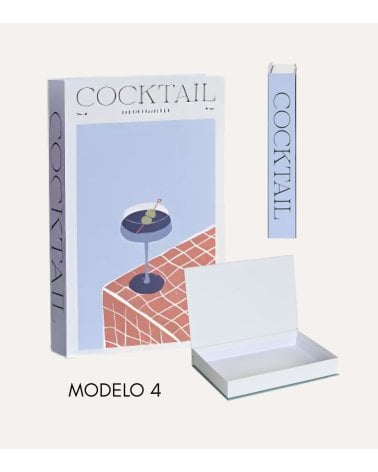 Libro Decorativo Cocktails con Compartimiento