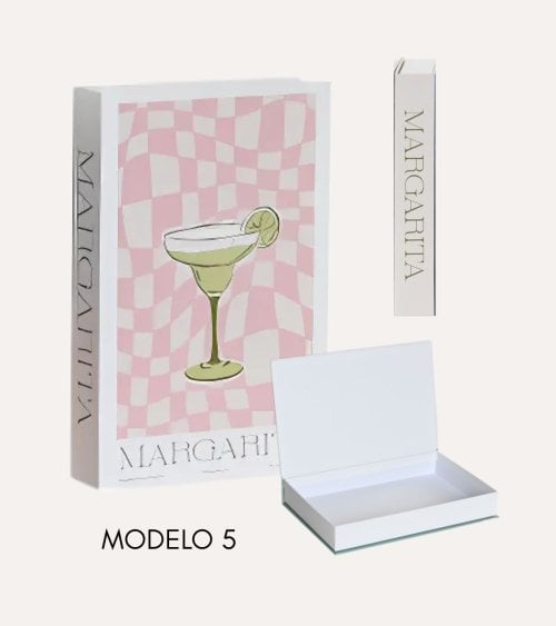 Libro Decorativo Cocktails con Compartimiento