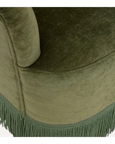 Sillón de Chenila Alanya de Madera
