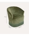 Sillón de Chenila Alanya de Madera