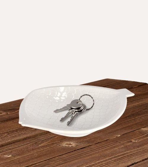 Bandeja Decorativa Pez de Porcelana