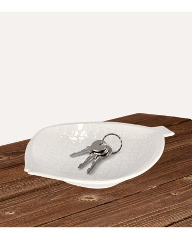 Bandeja Decorativa Pez de Porcelana