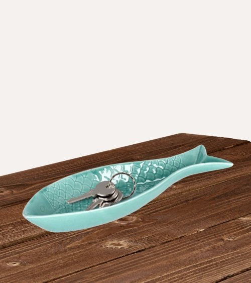 Bandeja Decorativa Pez Bayle de Porcelana