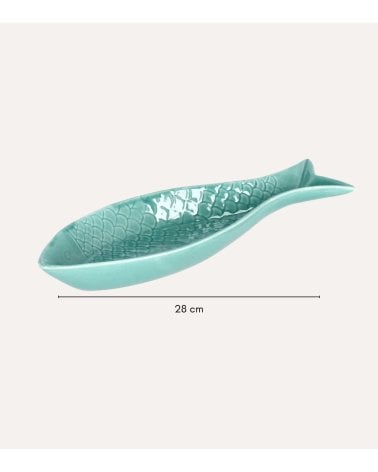 Bandeja Decorativa Pez Bayle de Porcelana