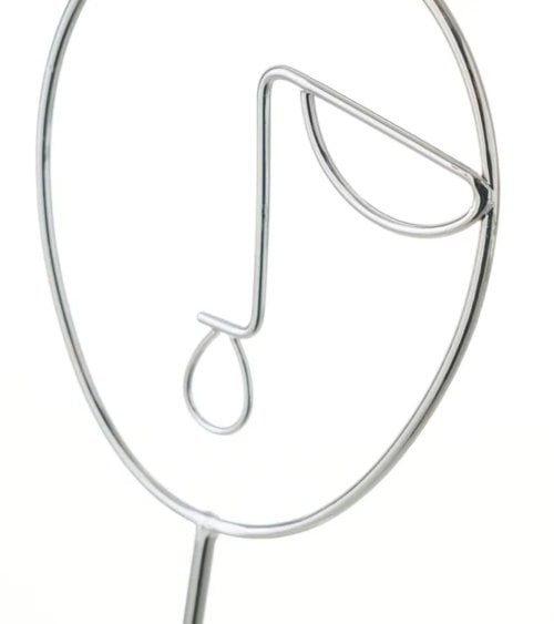 Joyero con Forma de Rostro de Metal y Porcelana-4