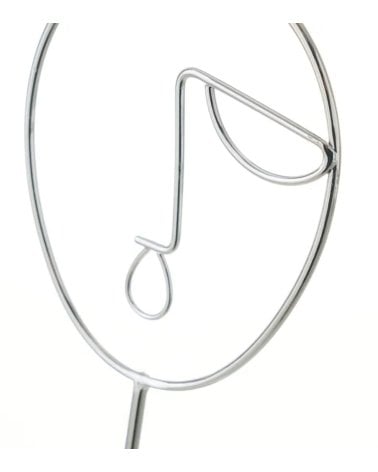 Joyero con Forma de Rostro de Metal y Porcelana-4