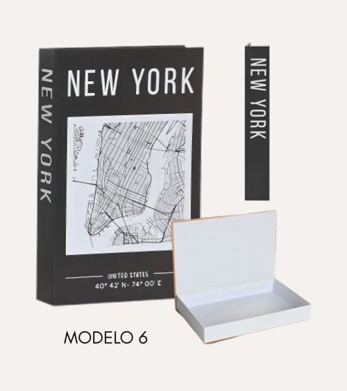 Libro Decorativo Ciudad con Compartimiento