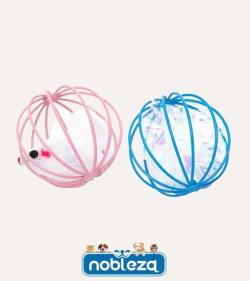 Pelota Rellena con Juguete para Gatos