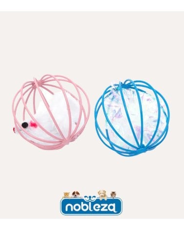 Pelota Rellena con Juguete para Gatos