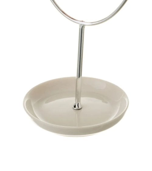 Joyero con Forma de Rostro de Metal y Porcelana-6