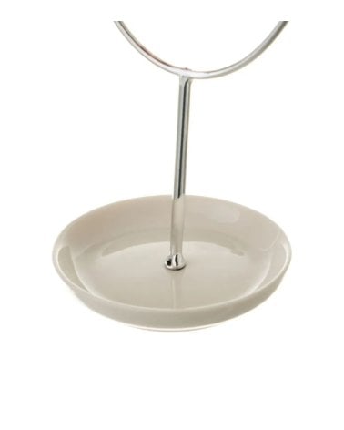 Joyero con Forma de Rostro de Metal y Porcelana-6