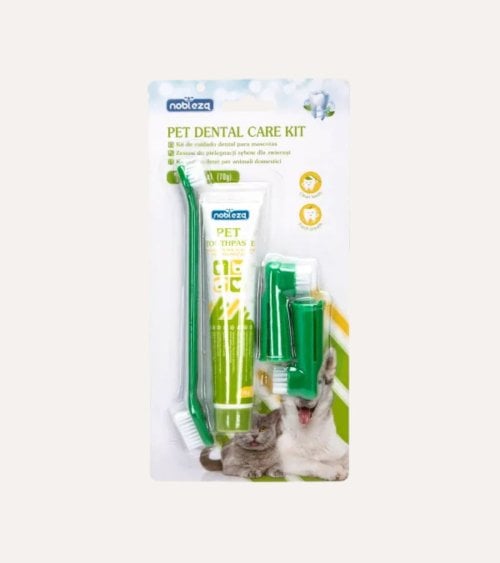 Set de Cepillos y Pasta de Dientes para Mascotas