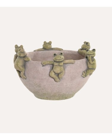 Centro de Mesa Ranitas de Cemento