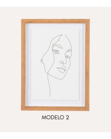 Cuadro de Línea Fina Rostro de Cristal
