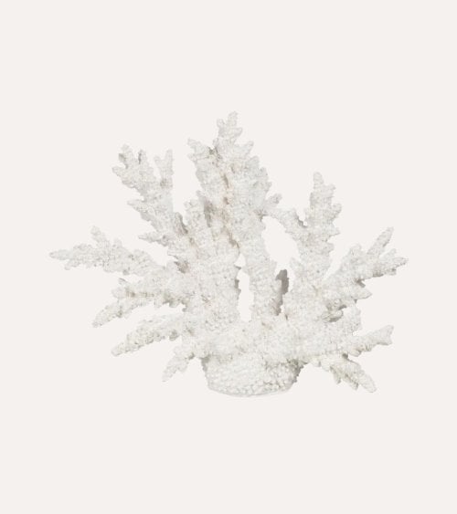 Figura Decorativa de Coral Abierto de Resina