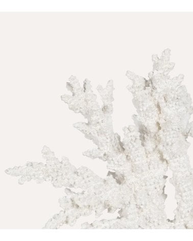 Figura Decorativa de Coral Abierto de Resina