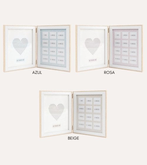 Marco de Fotos Múltiple Primer Año para Bebé