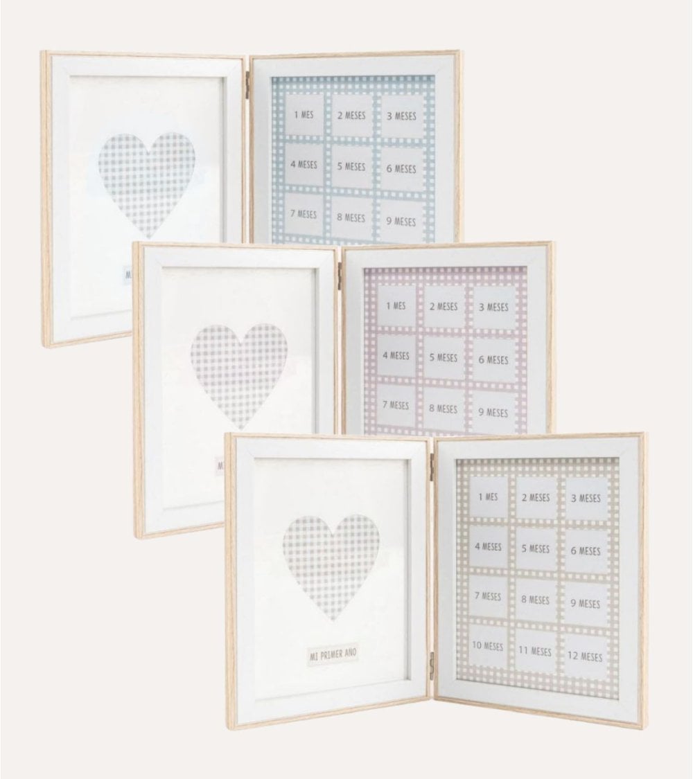 Marco de Fotos Múltiple Primer Año para Bebé
