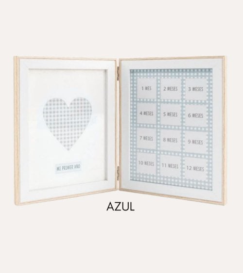 Marco de Fotos Múltiple Primer Año para Bebé