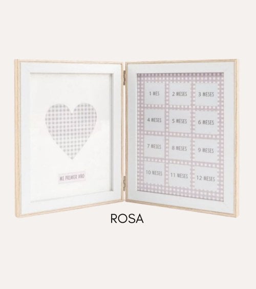 Marco de Fotos Múltiple Primer Año para Bebé