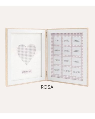 Marco de Fotos Múltiple Primer Año para Bebé