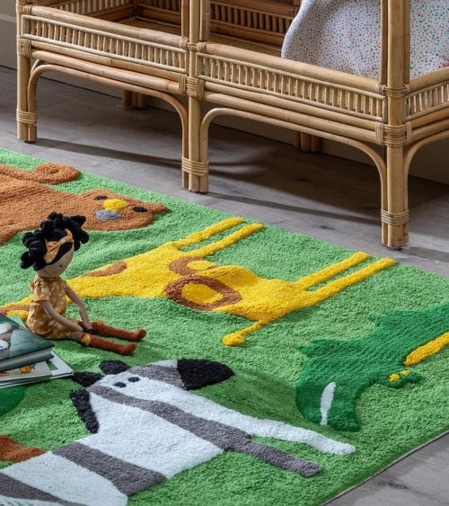 Alfombra Infantil Zoo de Algodón