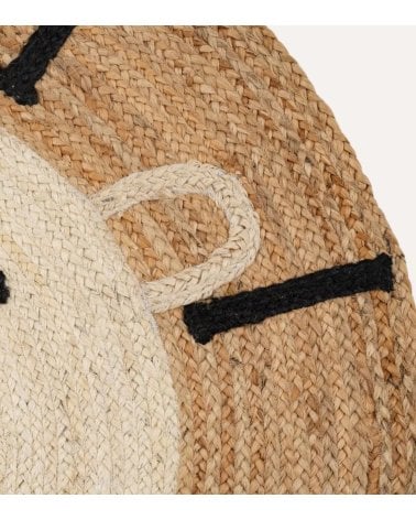 Alfombra Infantil León de Algodón y Yute