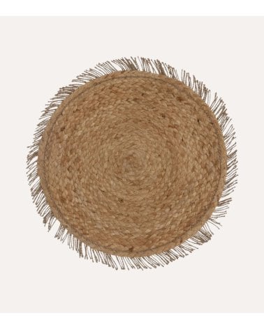 Salvamantel Impreso Plata de Fibra Natural