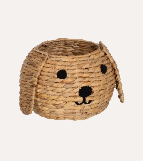 Cesta Infantil Perrito de Fibra Natural