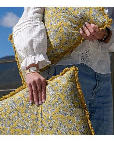 Cojín con Relleno Charlotte de 100% Algodón