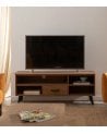 Mueble de TV Paul de Madera de Abeto y Hierro